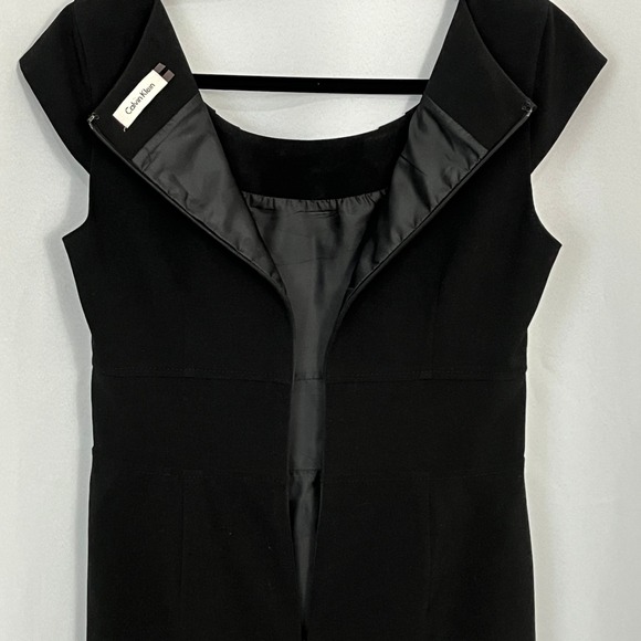 Calvin Klein Women's Size 4 LBD Minimalist Classic Feminine Career Office Siren - Picture 6 of 11